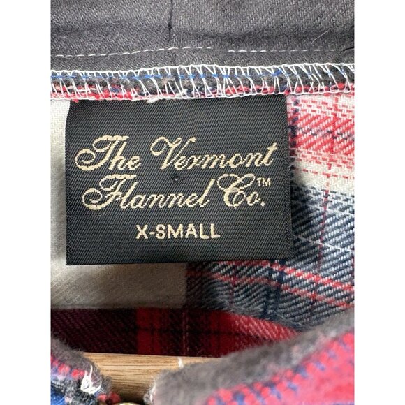 Vermont Flannel Co Hooded Men's XS Cottage Cozy Patchwork Plaid Full Zip Jacket - Picture 10 of 16
